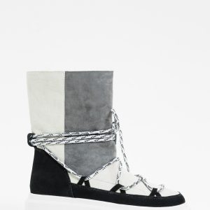 TWINSET 232LIPZWW Stivaletto vaniglia con faux fur