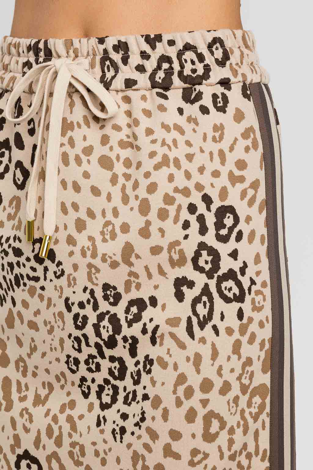 Gonna longuette Twinset in Jacquard Animalier - immagine 3