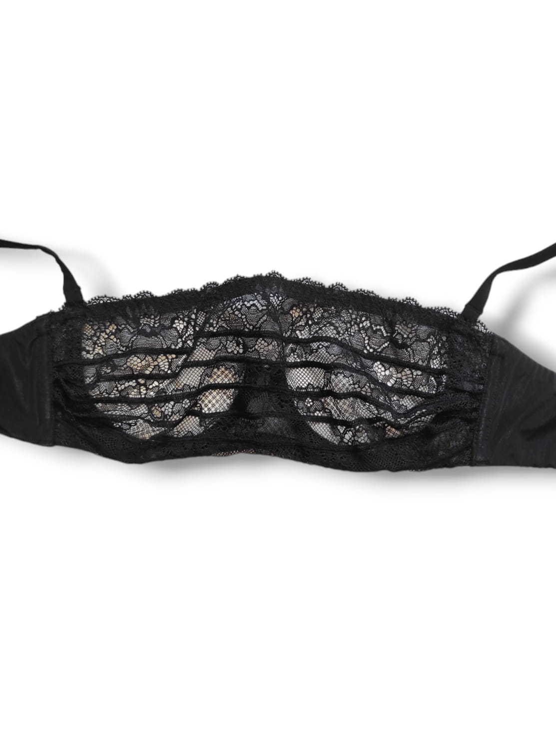 VERDISSIMA E7HGE26 Reggiseno a fascia nero con pizzo - immagine 3