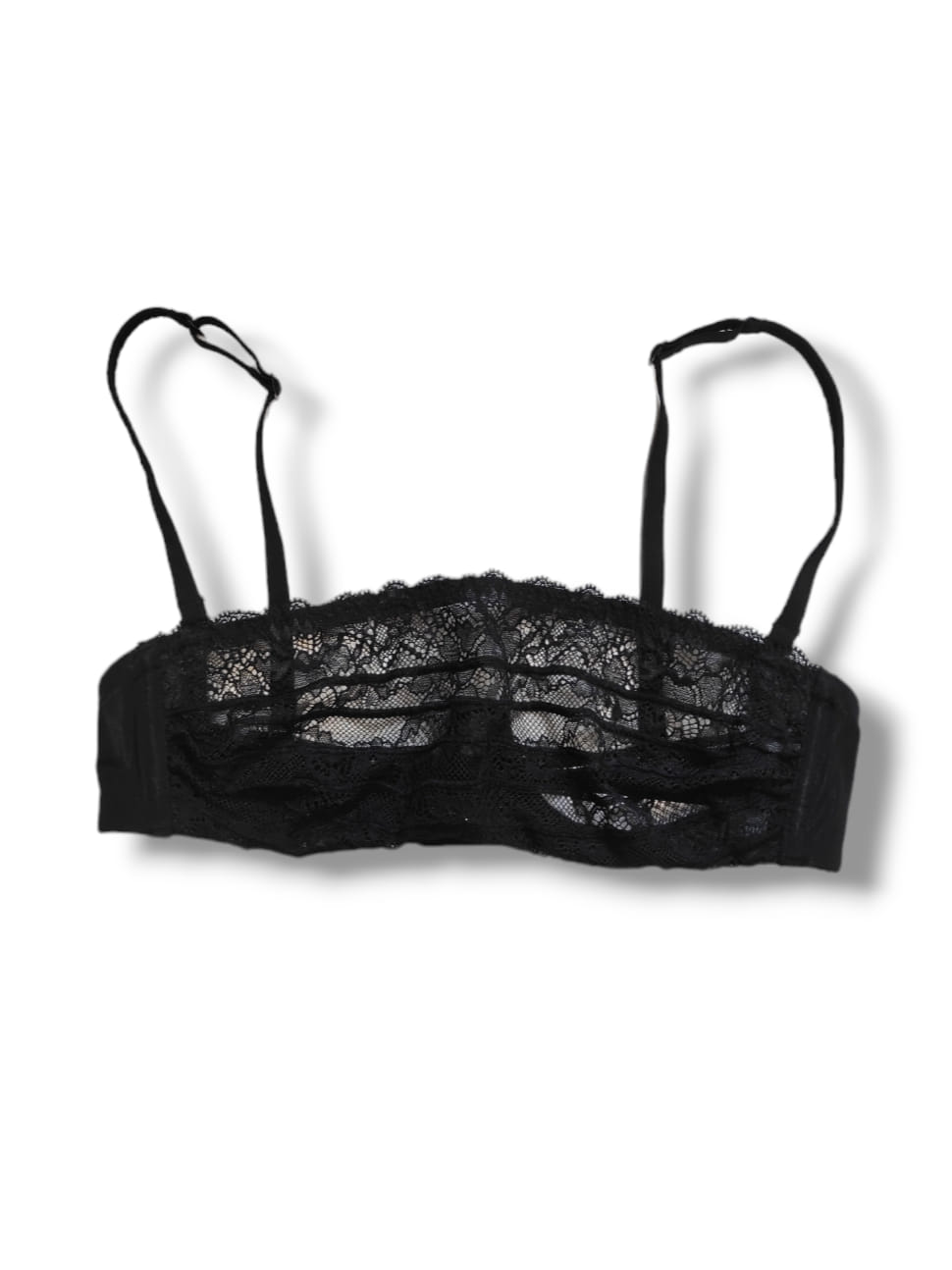 VERDISSIMA E7HGE26 Reggiseno a fascia nero con pizzo