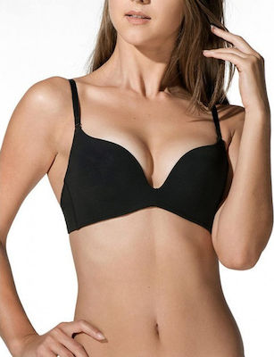LUNA SPLENDIDA 11052 Reggiseno nero scollo profondo - immagine 2